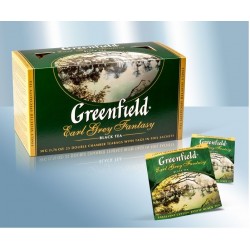 ЧАЙ GREENFIELD Черный с ароматом бергамота "Earl Grey Fantasy" в пакетиках , 25х2гр